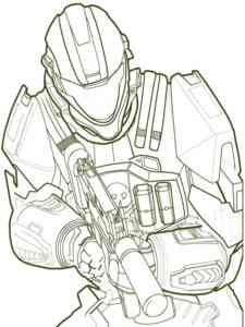 Master Chief coloring page