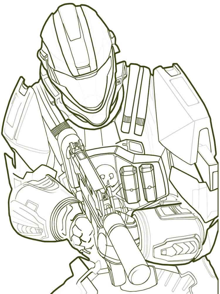 Master Chief coloring page