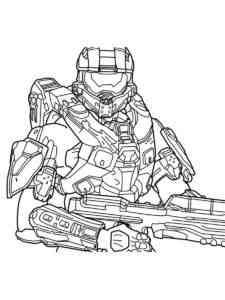 Halo Master Chief 4 coloring page