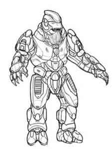 Halo Elite coloring page