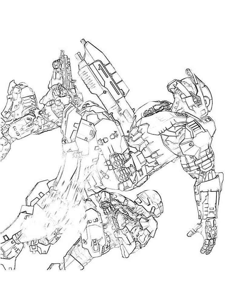Halo ODST coloring page