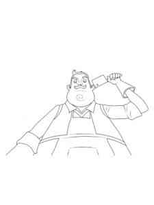 Hello Neighbor 10 coloring page
