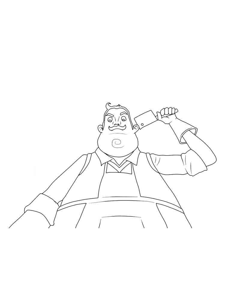 Hello Neighbor 10 coloring page