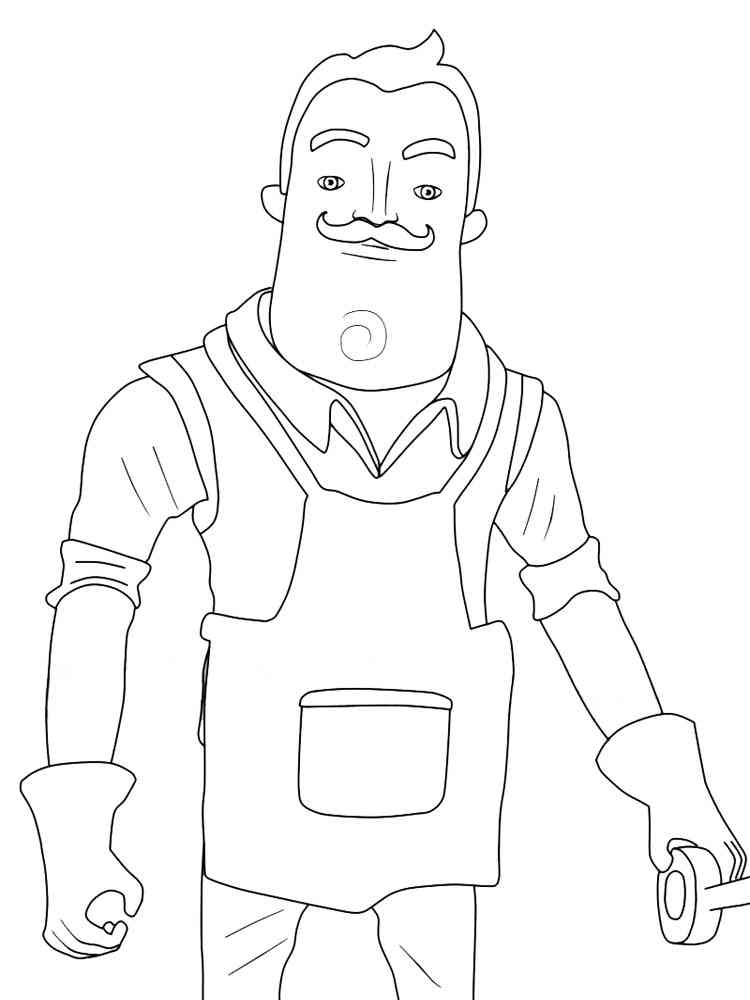 Hello Neighbor 11 coloring page