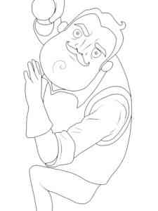 Hello Neighbor 12 coloring page