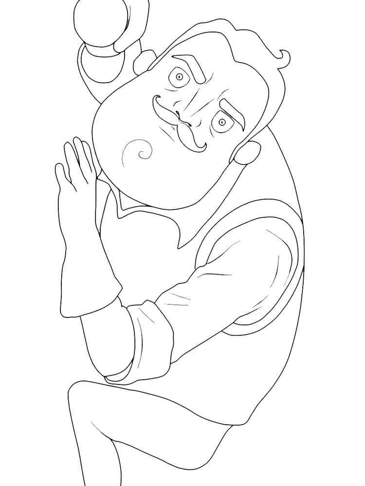 Hello Neighbor 12 coloring page