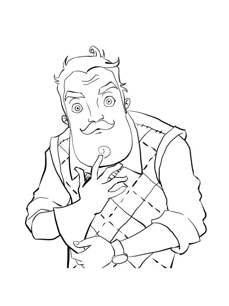 Hello Neighbor 3 coloring page
