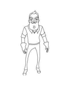 Hello Neighbor 5 coloring page