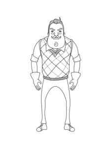 Hello Neighbor 6 coloring page