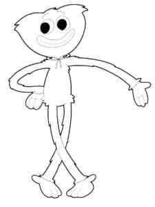 Huggy Wuggy Animation coloring page