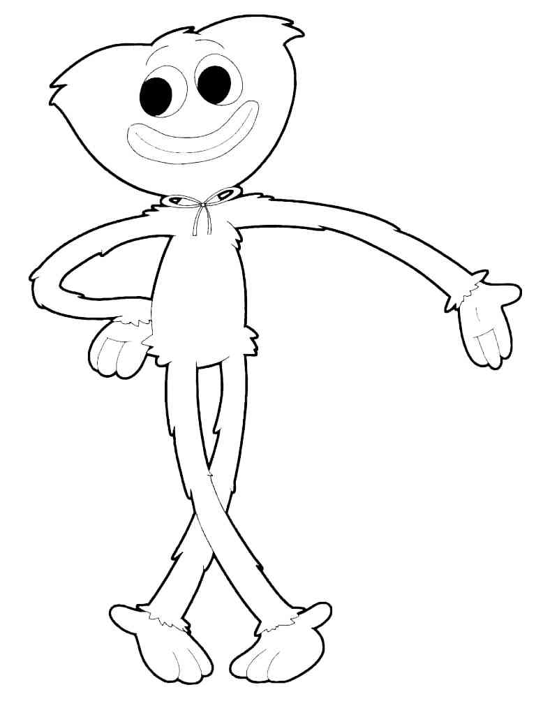 Huggy Wuggy Animation coloring page