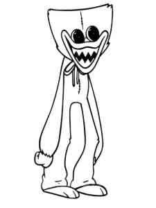 Monster Huggy Wuggy coloring page