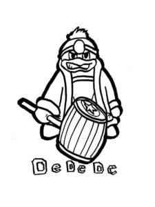 King Dedede from Kirby coloring page