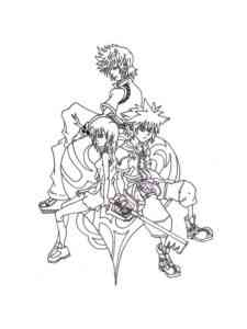 Kingdom Hearts Characters coloring page