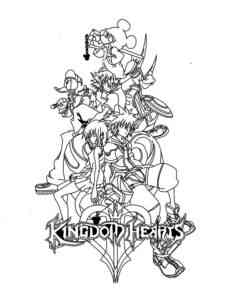 Game Kingdom Hearts coloring page