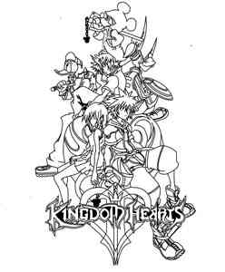 Kingdom Hearts coloring pages