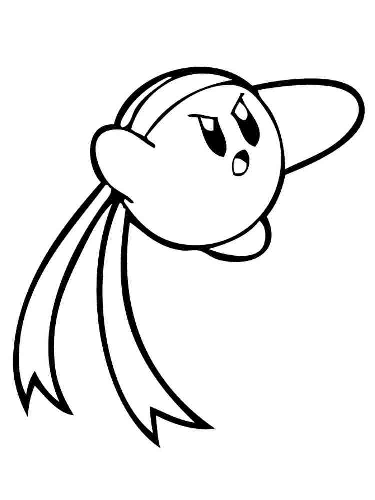 Kungfu Kirby coloring page