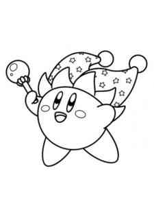 Kirby Jester coloring page
