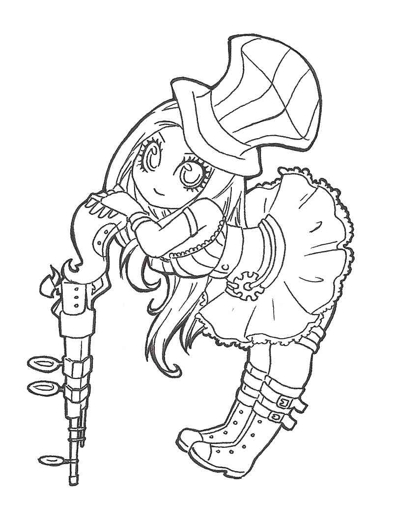 Caitlyn League Of Legends coloring page