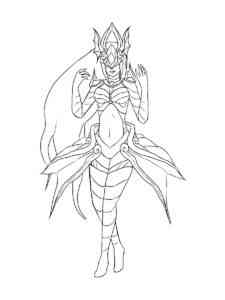 Sona League Of Legends coloring page