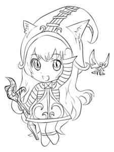Chibi Lulu League Of Legends coloring page