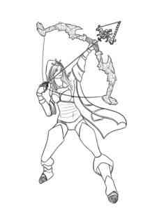 League Of Legends Character 2 coloring page