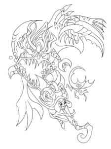 Cho’Gath and Lulu League Of Legends coloring page