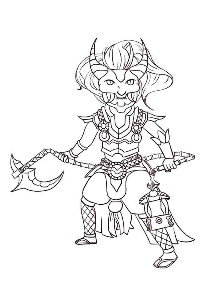 WIP Bloodmoon Thresh League Of Legends coloring page