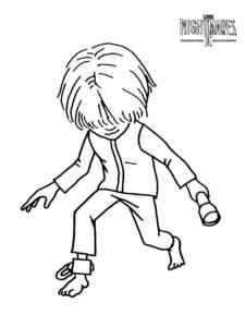 The Runaway Kid Little Nightmares coloring page