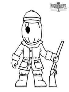 The Hunter Little Nightmares coloring page