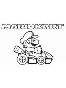Game Mario Kart coloring page