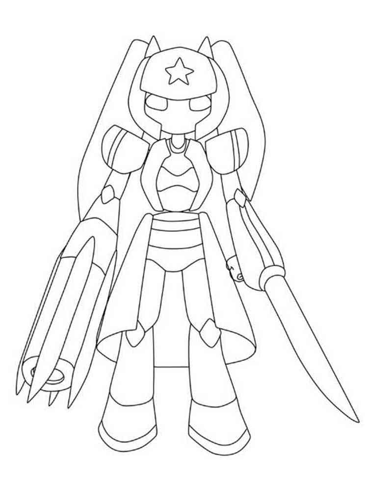 Easy Medabots coloring page
