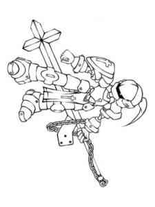 Simple Medabots coloring page