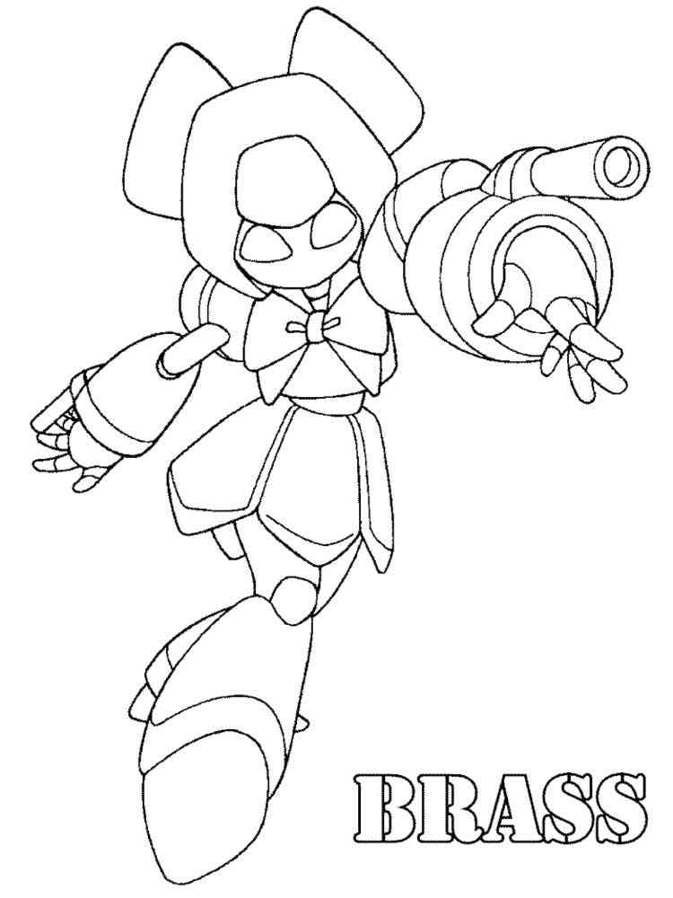 Brass Medabots coloring page
