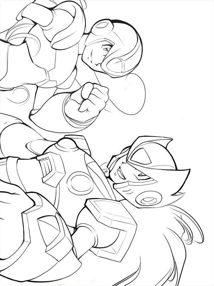 Mega Man 7 coloring page