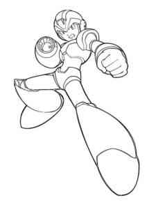 Strong Mega Man coloring page