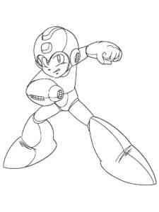 Simple Mega Man coloring page