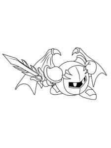 Meta Knight 4 coloring page