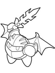 Funny Meta Knight coloring page