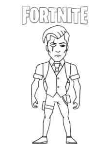 Little Midas Fortnite coloring page