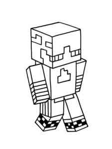Skin from Minecraft coloring page
