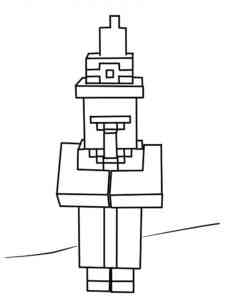Witch Minecraft coloring page