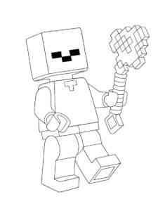 Minecraft Funny Lego coloring page