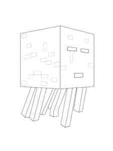 Ghast Minecraft coloring page
