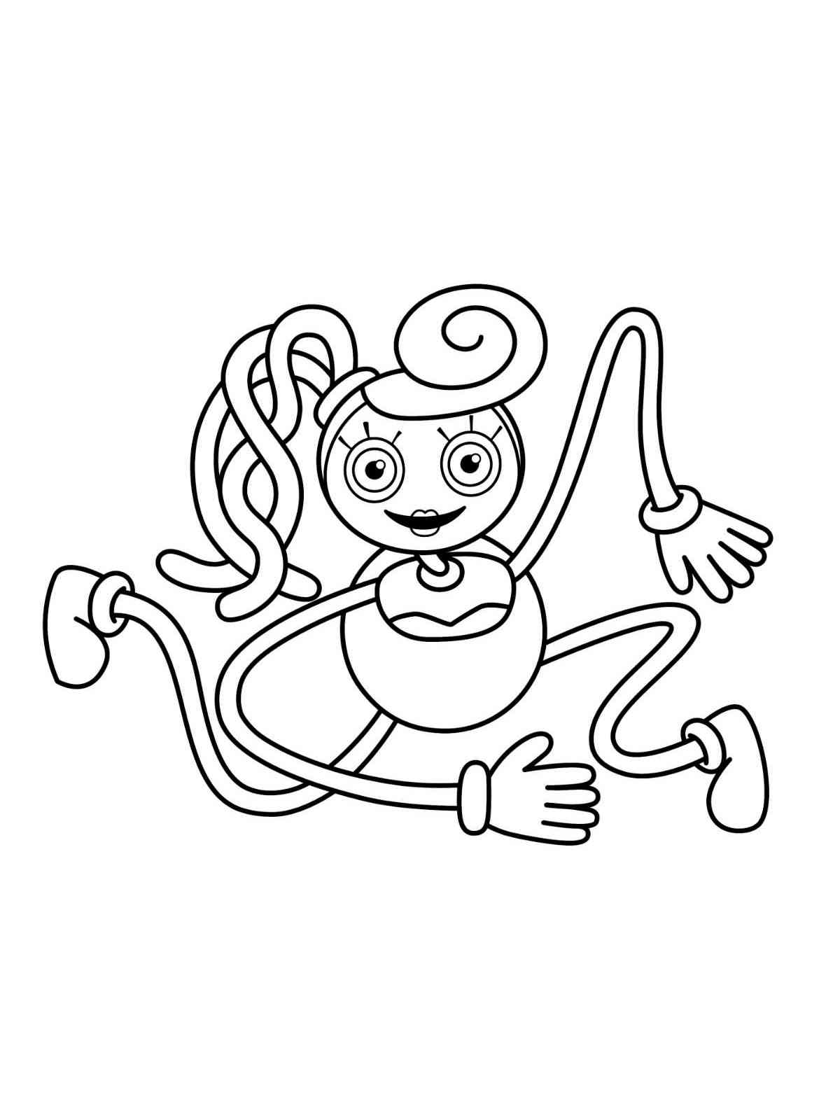Funny Mommy Long Legs coloring page