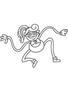 Happy Mommy Long Legs coloring page