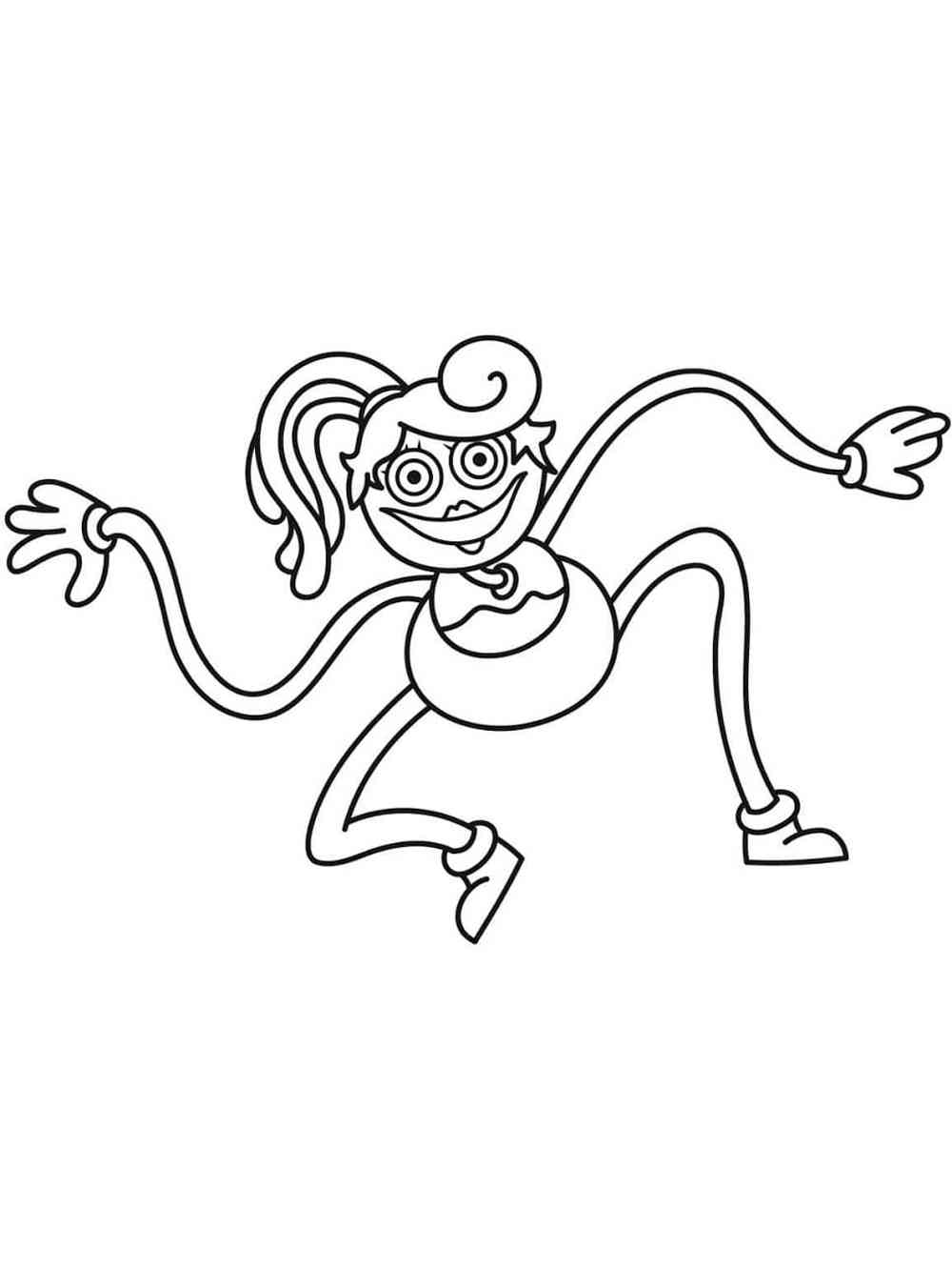 Happy Mommy Long Legs coloring page