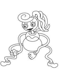 Easy Mommy Long Legs coloring page