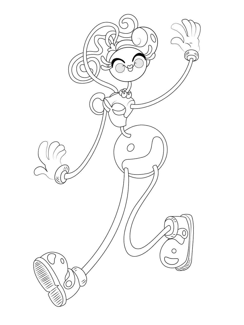 Dancing Mommy Long Legs coloring page