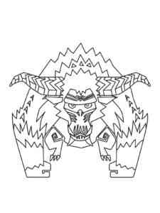 Rajang Monster Hunter coloring page